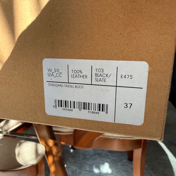 Penelope Chilvers Long Tassel Boots Slate  EU Size 37/ US 6 - Picture 7 of 10